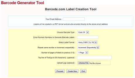 bc label maker screen shot